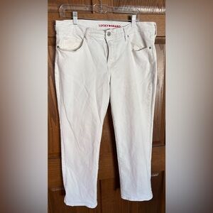 Lucky Brand Women's White Straight Leg Jeans 14/32